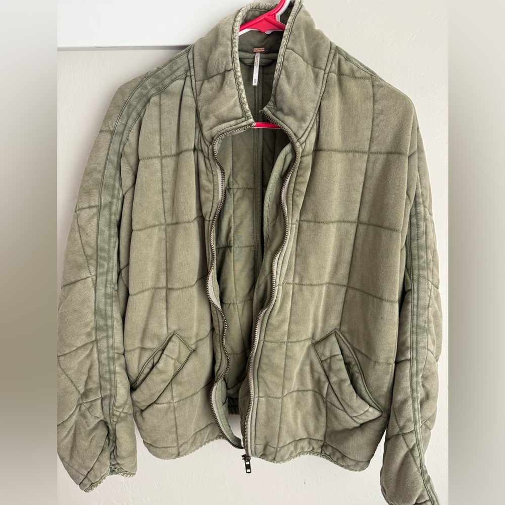 Free People Dolman Quilted Knit Jacket